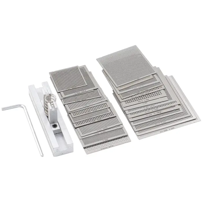 Pochoirs universels chauffés directement, modèle général BGA, pour puce SMT SMD, réparation et suppo