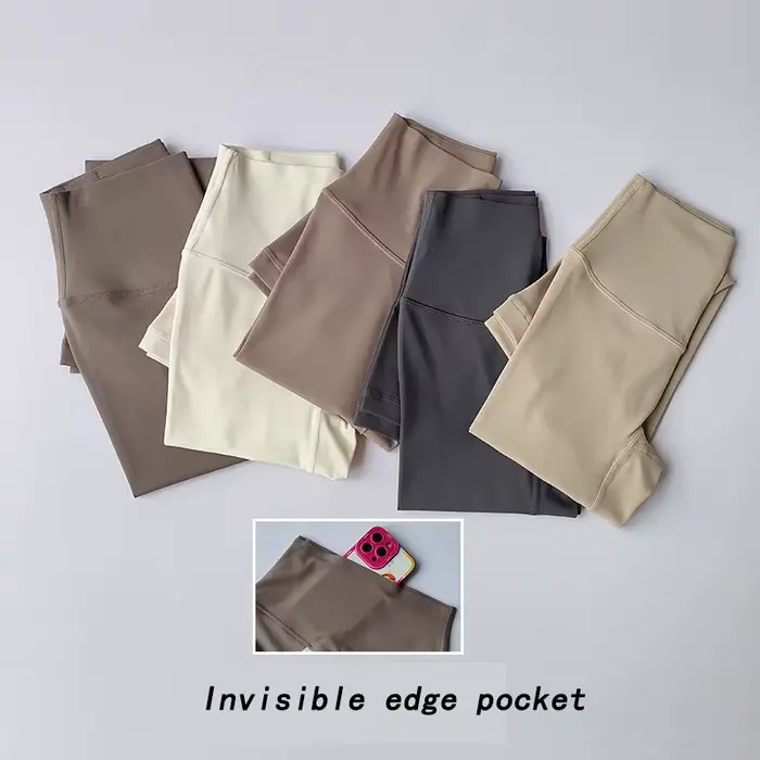 Leggings de fitness à sensation nue pour femmes, pantalons de yoga d'entraînement doux, collants de 