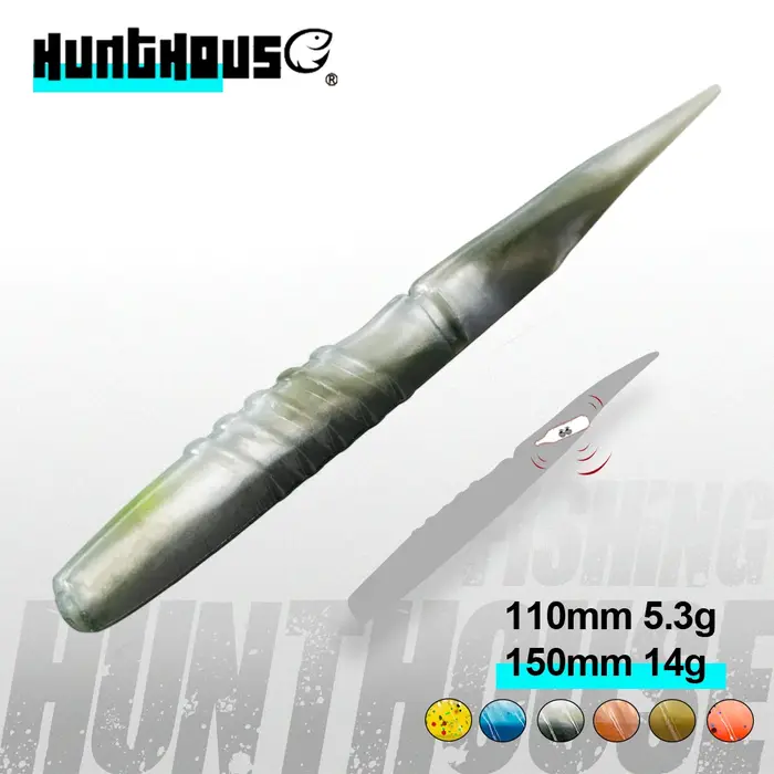 Hunthouse Xlayers leurre de pêche souple flottant 6 pièces/4 pièces appât en Silicone 110mm 150mm qu