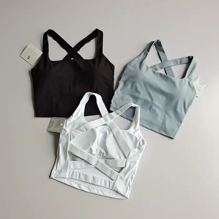 Soutien-gorge sport femme sans couture haute impact - Push-up sexy yoga fitness