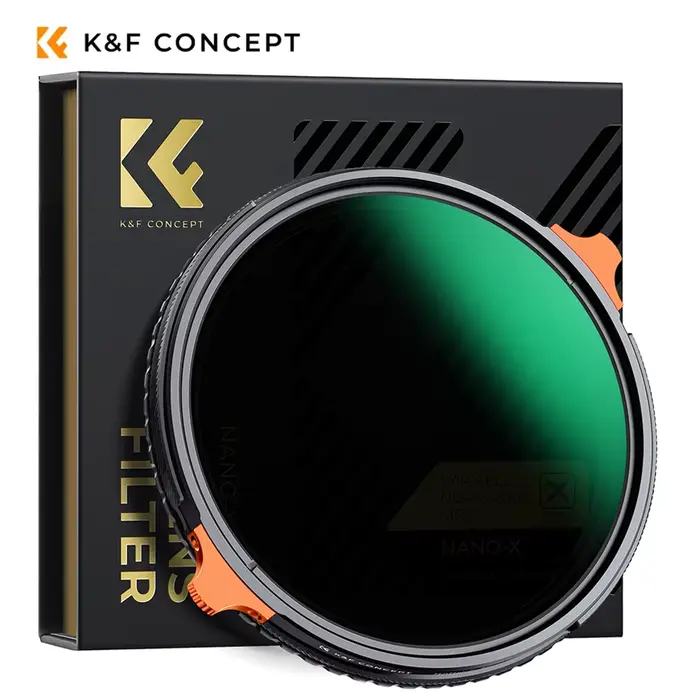 K & F CONCEPT Nano-X série 2in1 filtre polarisant circulaire Variable ND + CPL 37-82mm ND4 à ND64 fi