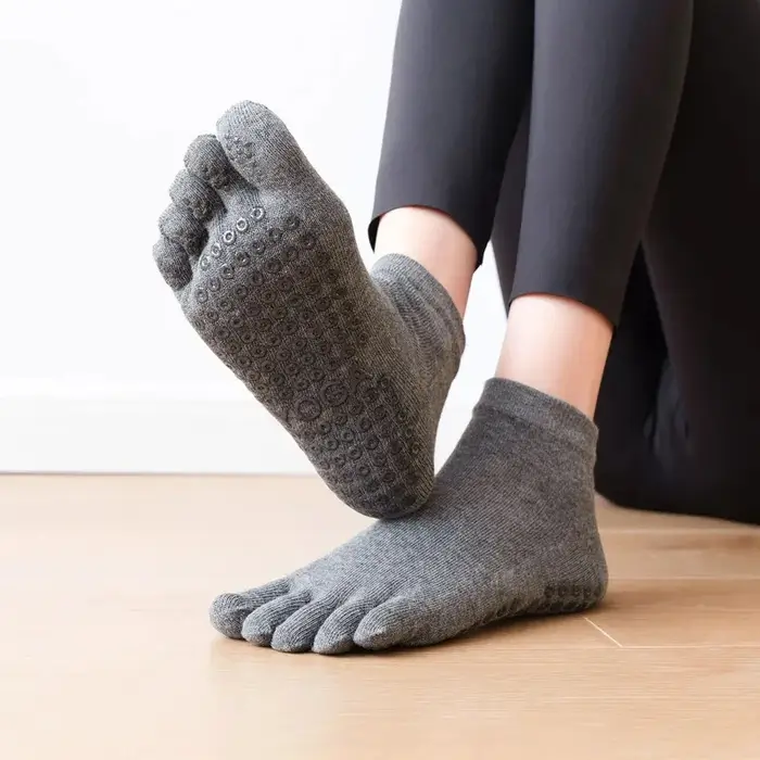 Chaussettes respirantes en silicone pour femmes - Yoga, danse, Pilates et fitness confortables
