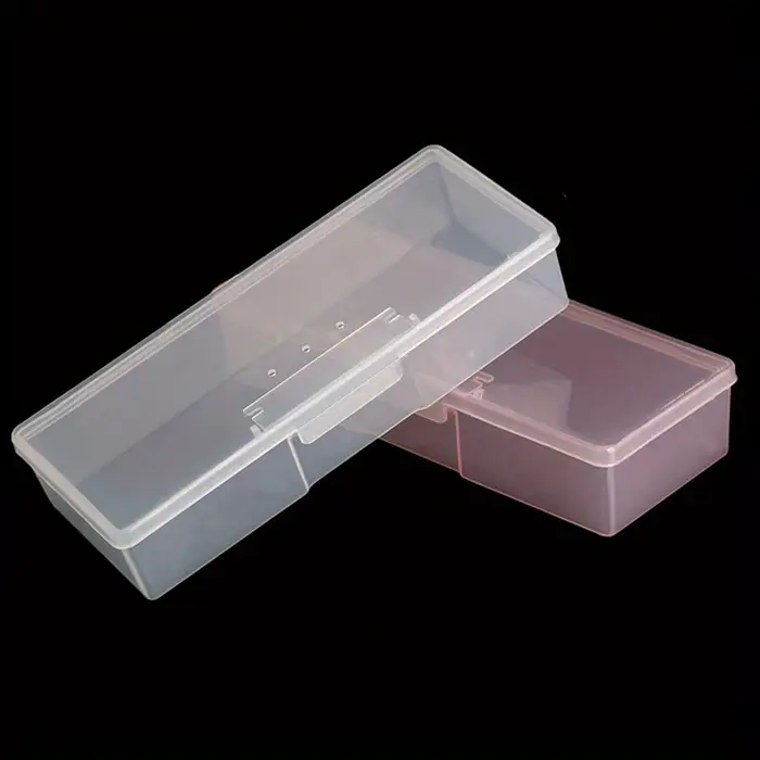 Boîte de rangement pour Nail Art, organisateur d'accessoires pour ongles, conteneur en plastique cub