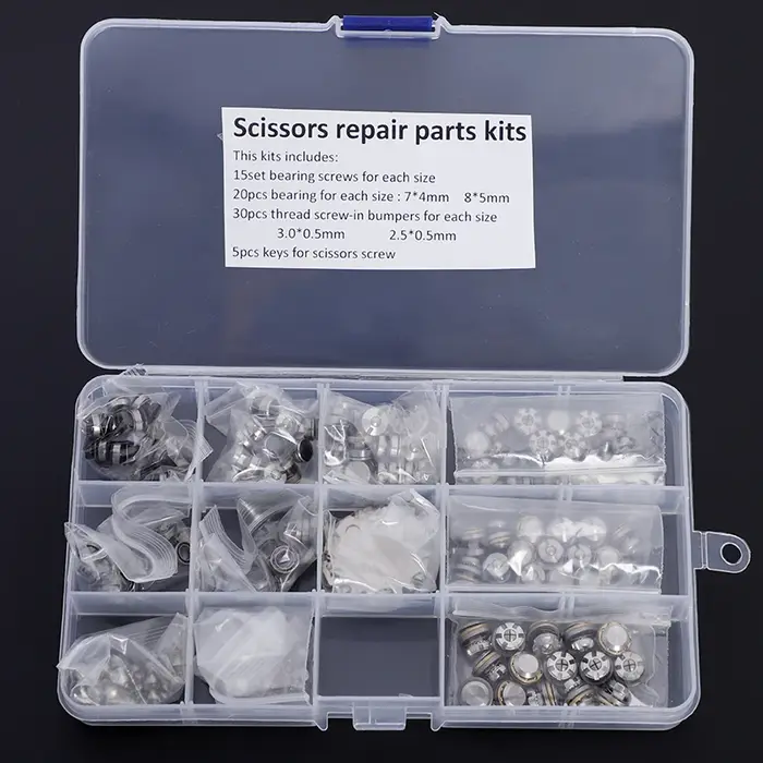 Ensemble complet de ciseaux à cheveux en acier inoxydable, pièces Tornillo, kit de réparation de cou
