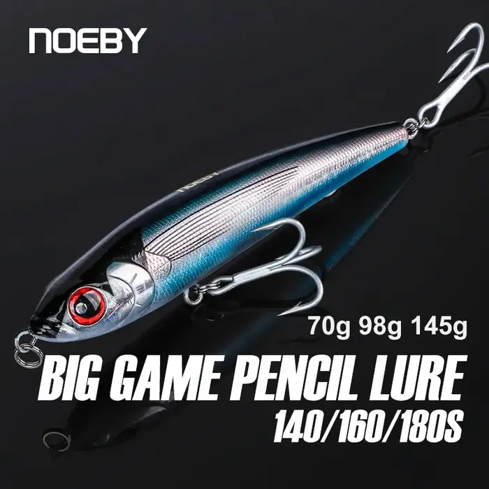 Noeby leurre de pêche au crayon coulant 14cm70g 16cm98g 18cm145g Stickbait Wobblers appâts durs arti