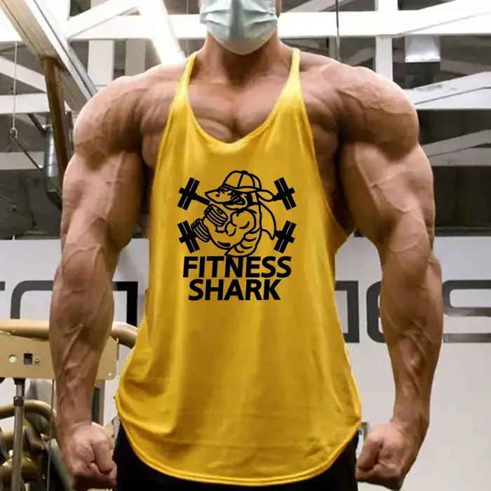 Gilets d'été en coton respirant à bretelles, dos en Y, sans manches, musculation, chemises de Sport 