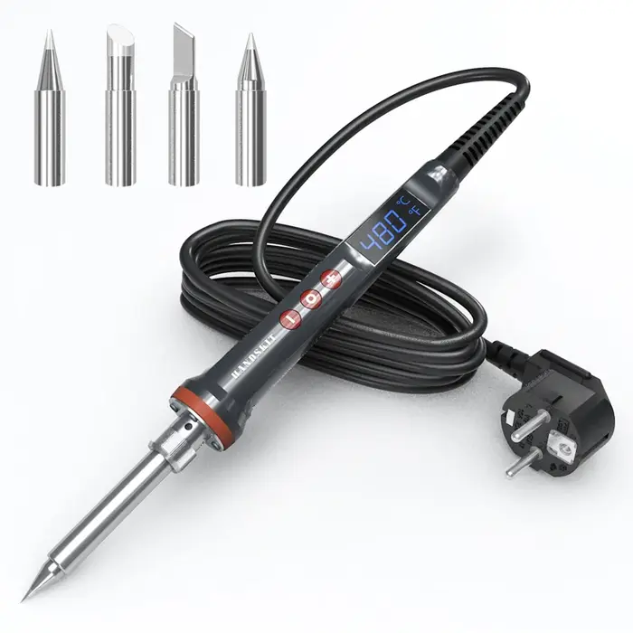 Fer à souder électrique 100W, réglage numérique de la température, sommeil automatique, chauffage in