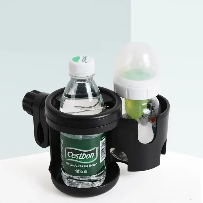 Poussette bébé 2 en 1, porte-gobelet rotatif, tasse d'eau de vélo, Double porte-bouteille pour landa