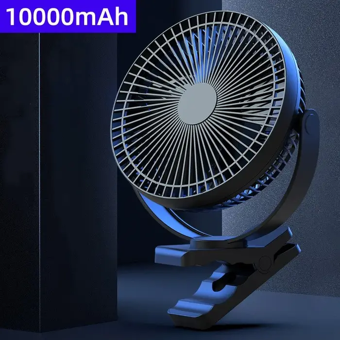 USB charge maison chambre Table ventilateur électrique sans fil 10000mAh batterie voyage en plein ai