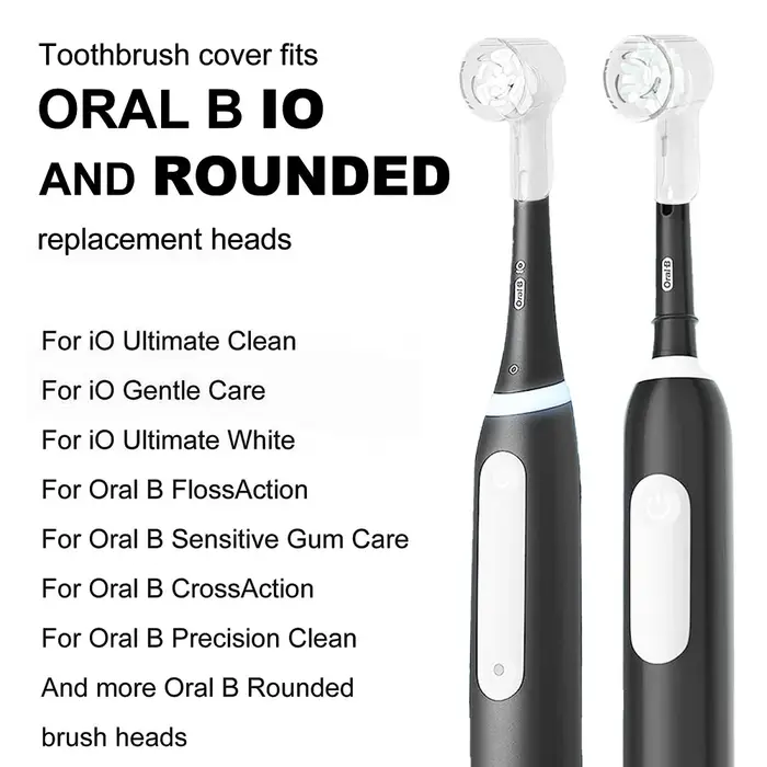 Housses anti-poussière pour brosse à dents, compatibles avec les têtes de rechange Braun Oral B et l