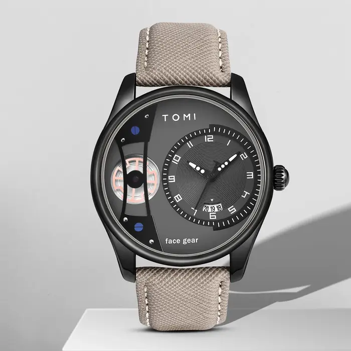 TOMI – coffret cadeau pour hommes, montre à Quartz d'affaires minimaliste, de luxe, polyvalente, Dou