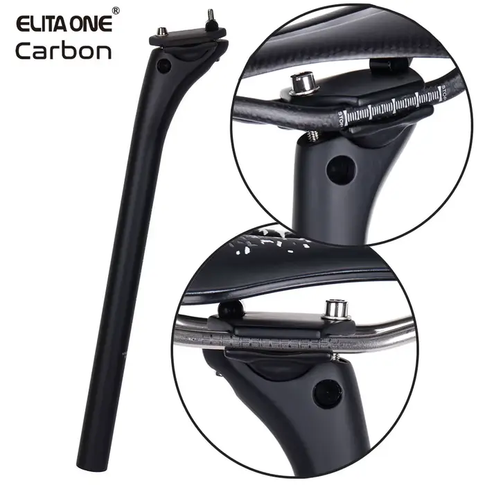 ELITAONE tige de selle en carbone vtt 27.2/30.9/31.6mm Offset 20mm tige de selle de vélo de route av