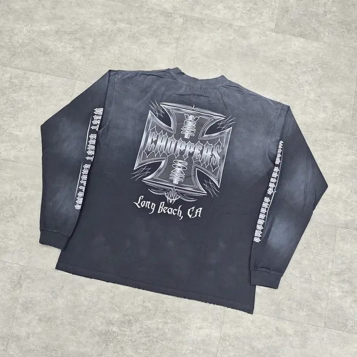 Yao mode Streetwear luxe Vintage ample Baggy haute rue Sport automne haute qualité coton à manches l