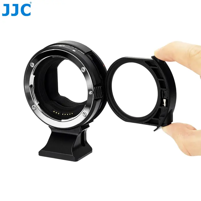 JJC EF-EOS R adaptateur de montage d'objectif à mise au point automatique avec filtre UV VND CPL pou