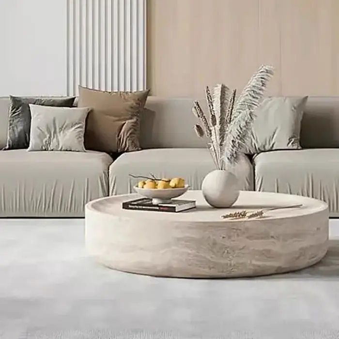 Table d'appoint ronde moderne claire japonaise industrielle Simple mignon gain de place Table basse 