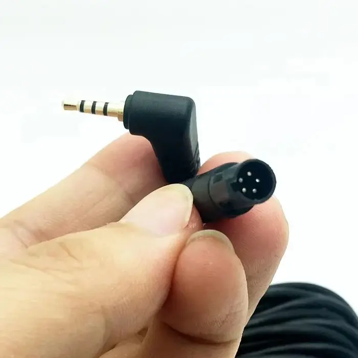 Câble d'extension auxiliaire USB 5 broches 2,5 mm 6M/10M pour caméra de recul de voiture, filtre de 