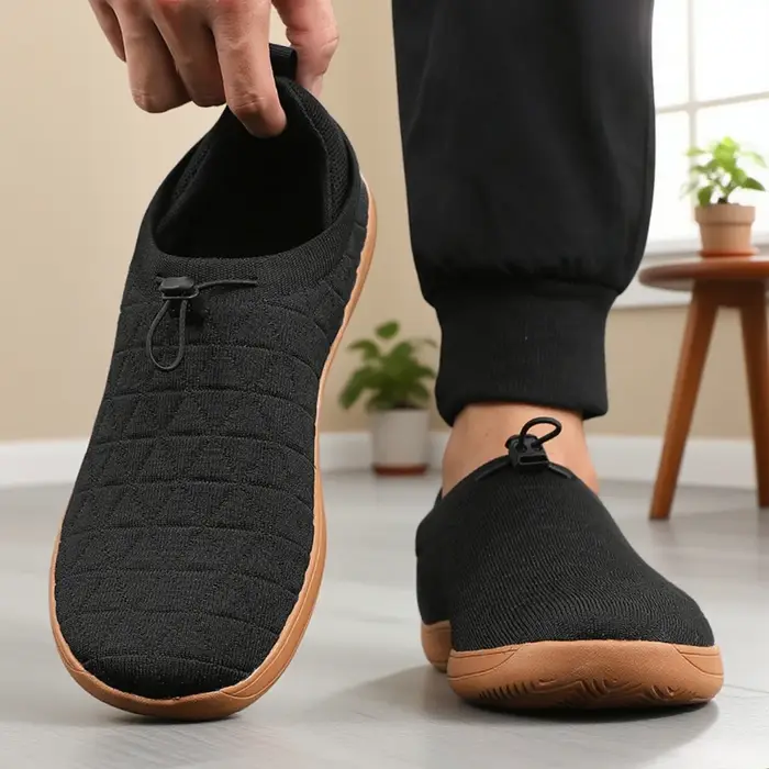 Nouveaux hommes pieds nus chaussures large orteil boîte minimaliste anti-dérapant chaussures de marc