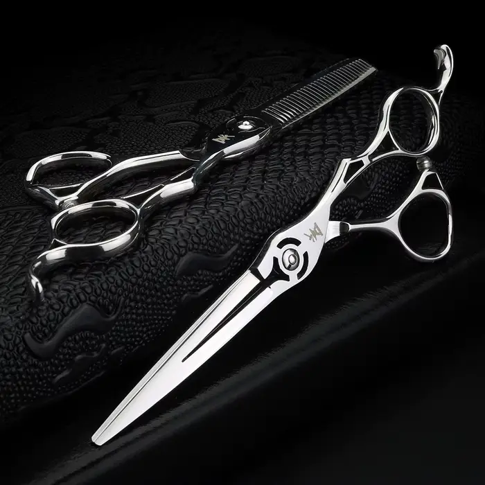 XUANFENG – ciseaux à manche creux de 6 pouces, ciseaux de coupe de coiffeur et ciseaux fins en acier