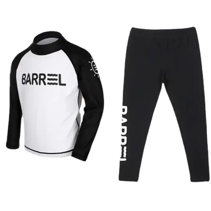 Maillot de bain d'été pour garçons et filles, protection UV, manches longues, maillot de bain de spo