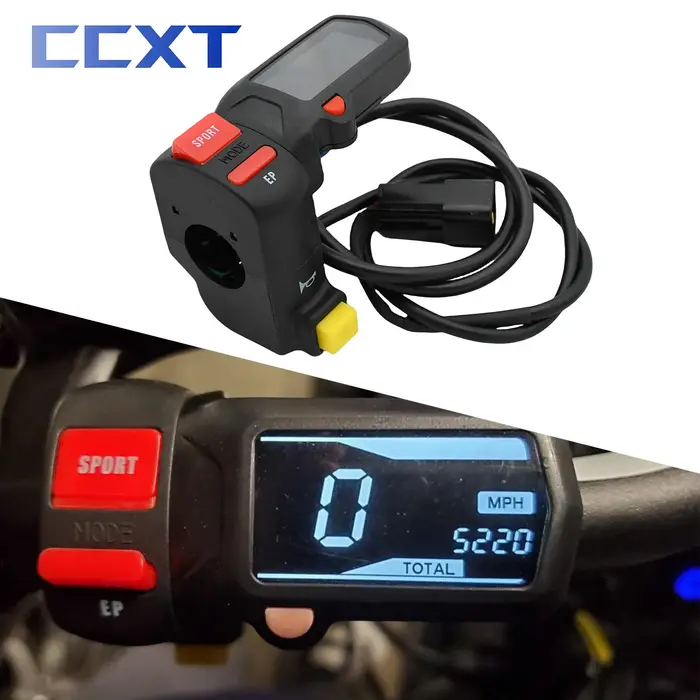 Sélecteur de commutateur de Mode d'alimentation SPORT/EP pour moto électrique, interrupteur de klaxo