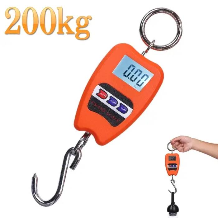 Balance suspendue numérique avec capteur de précision, 200 kg/441 lb, pour la chasse au poisson, les
