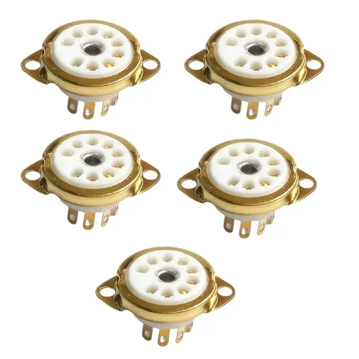 5 pièces prise de Tube en céramique de qualité prise de Tube 9PIN prise de Tube à vide 9 broches 24B