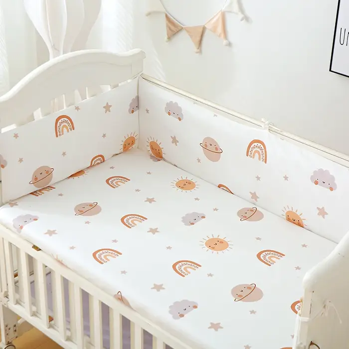 Rail de protection pour berceau de bébé, rembourrage doux, doublure de pare-chocs pour berceau de bé