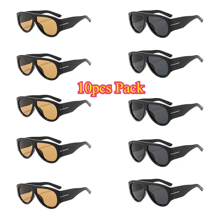 Lunettes de soleil de luxe Y2K surdimensionnées pour femmes, monture large, verres dégradés, style r