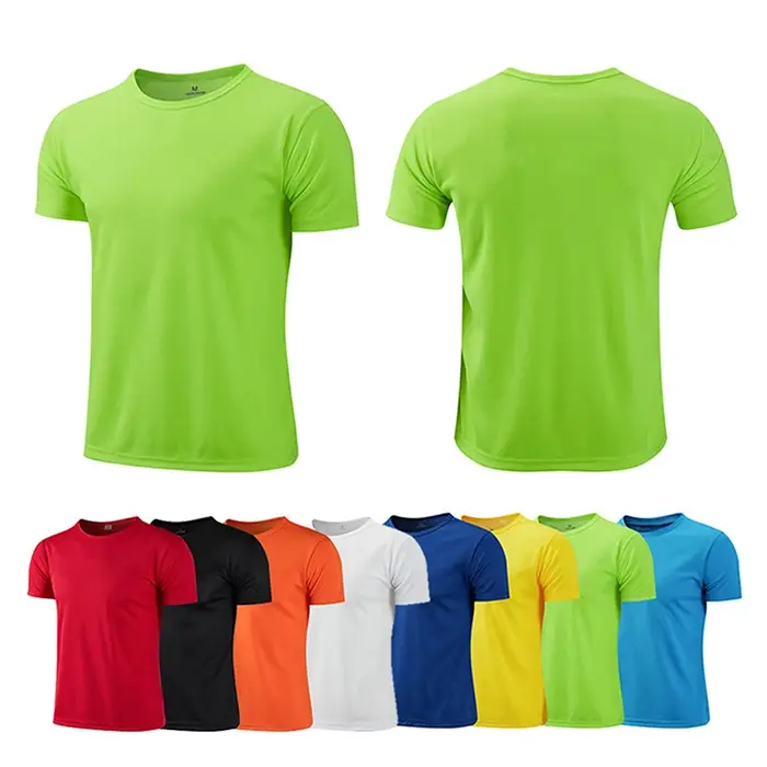 Séchage rapide à manches courtes Sport t-shirts hauts maillots de gymnastique Fitness chemise format