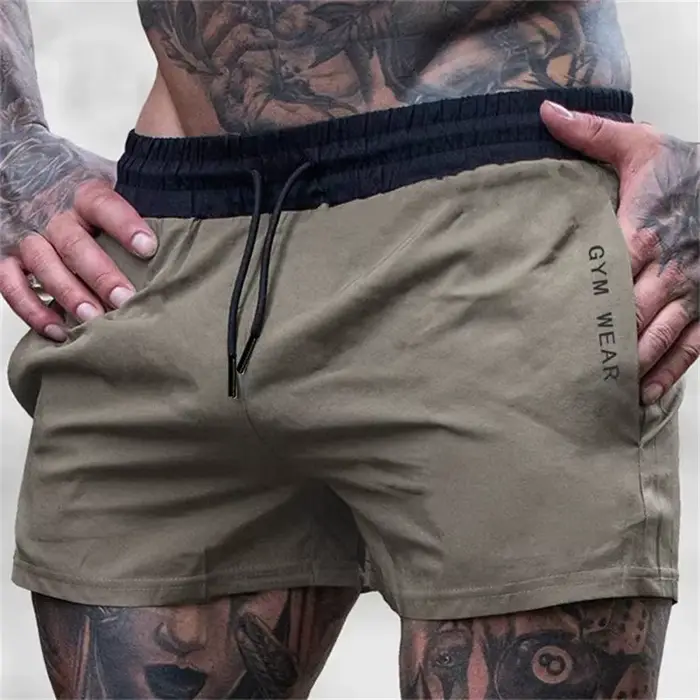 2025 été salle de sport Fitness hommes Shorts pantalons de survêtement mince mode hommes Marathon co