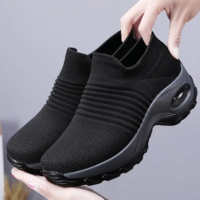 Femmes baskets mode respirant marche maille plate-forme chaussures baskets pour femmes salle de spor