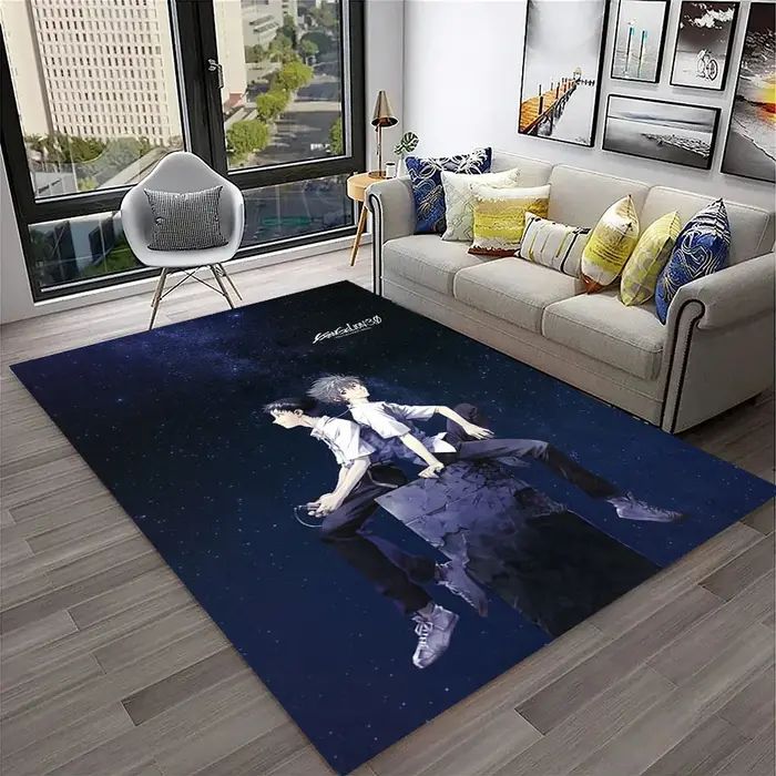 Tapis de sol antidérapant E-Evangelions Cartoon G-Genesis Anime pour salon, décoration artistique, c