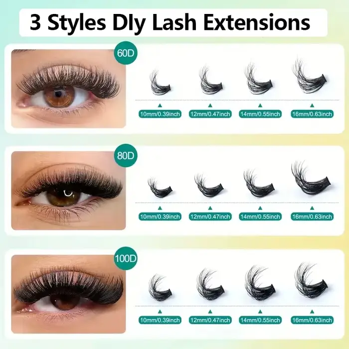 Cils individuels en éventail 5D DIY 0,07 mm, 60D 80D 100D, cils épais, cils en éventail D Curl, cils
