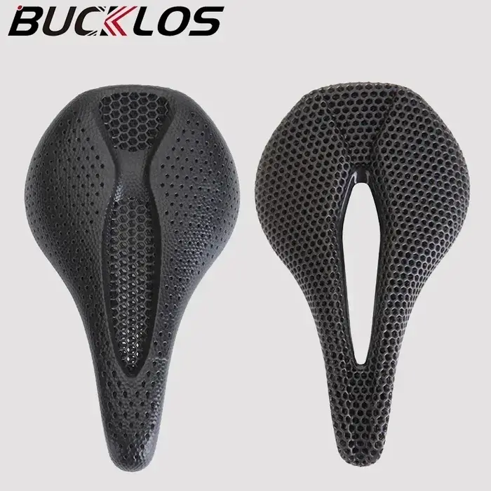 Selle de vélo imprimée en 3D ultralégère en Fiber de carbone, coussin de siège de vélo de route et d