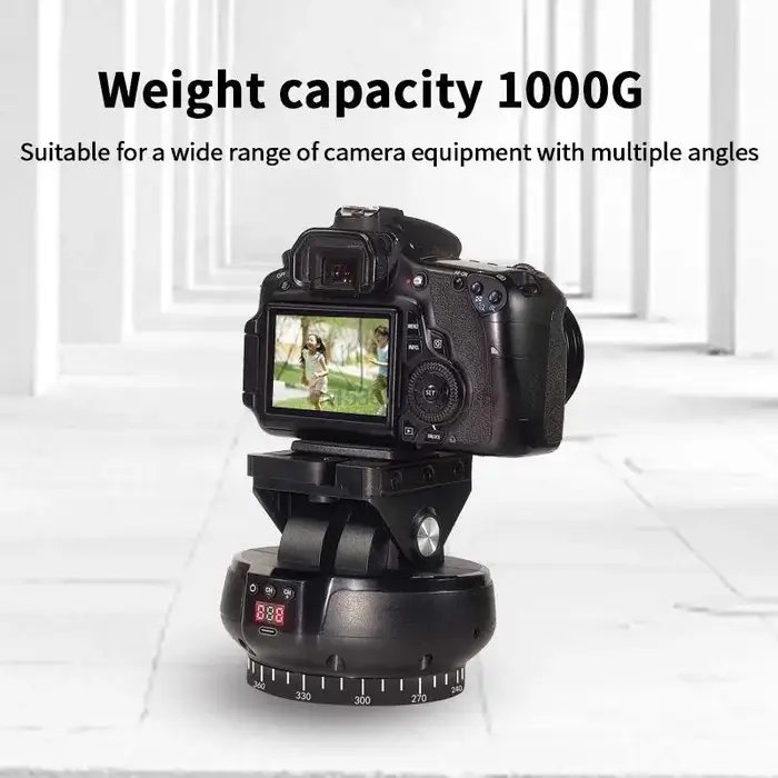 YT-1200 Auto motorisé 360o rotatif panoramique stabilisateur tête télécommande panoramique inclinais