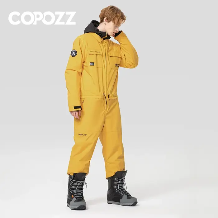 Combinaison de Ski une pièce épaisse pour hommes et femmes, veste de Snowboard pour Sports de plein 