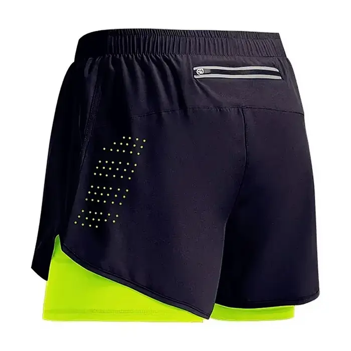 Shorts d'entraînement 2-en-1 homme 2026 - Séchage rapide pour gym, plage et course à pied