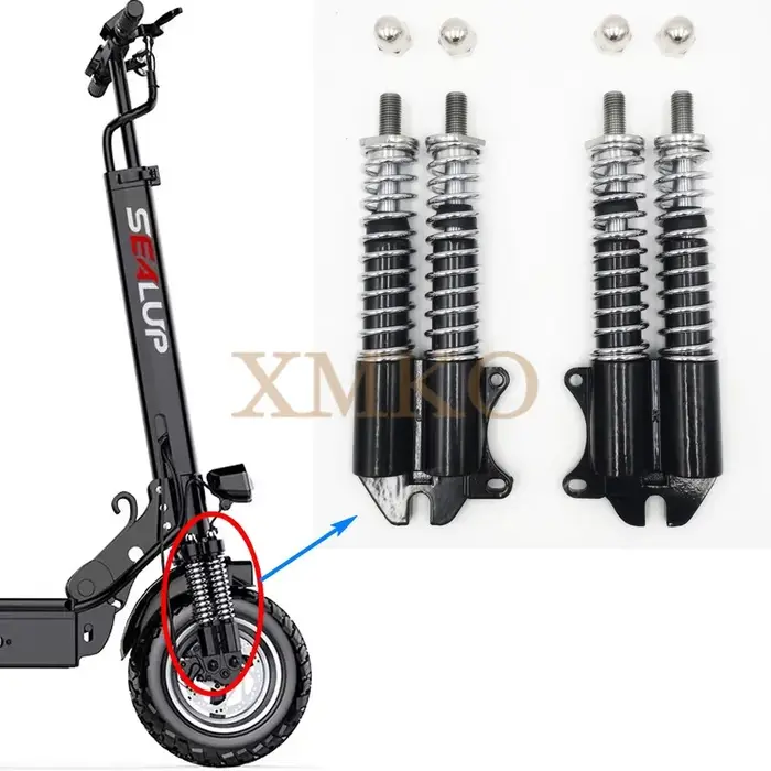 Fourche d'amortisseur avant hydraulique à double entraînement pour scooter électrique, absorption de