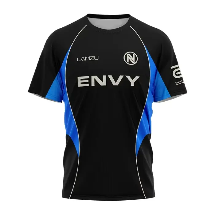 2026 ENVY PRO JERSEY E-sports T-shirt Homme VALORANT ROSSY POPPIN KEZNIT DEMON1 EGGSTERR Modèle Iden