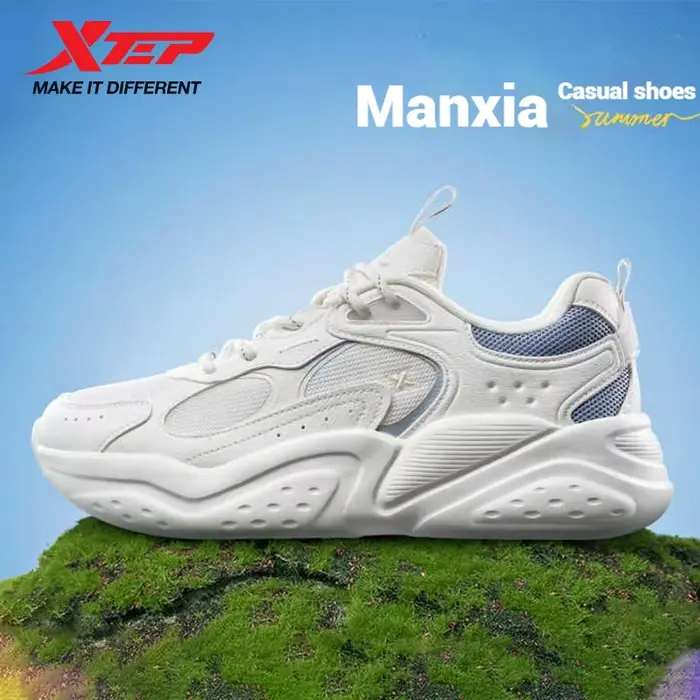 Xtep-Chaussures Décontractées à Semelles Optiques pour Femme, Légères, Respirantes, Rétro, Loisirs, 