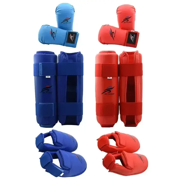 Taekwondo karaté boxe jambe main pied protecteur ensemble Sparring équipement tibia bandes gants spo
