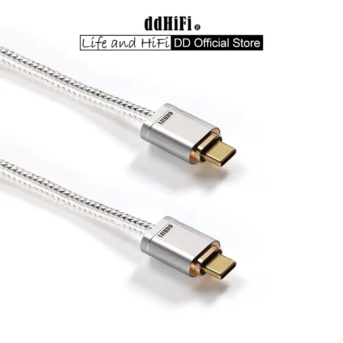 DD ddHiFi Tout nouveau câble de données TC09S TypeC vers TypeC OTG avec structure à double blindage 