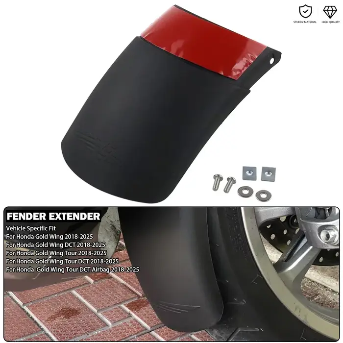 Extension de garde-boue de moto, couvercle de protection contre les éclaboussures de boue, Extension