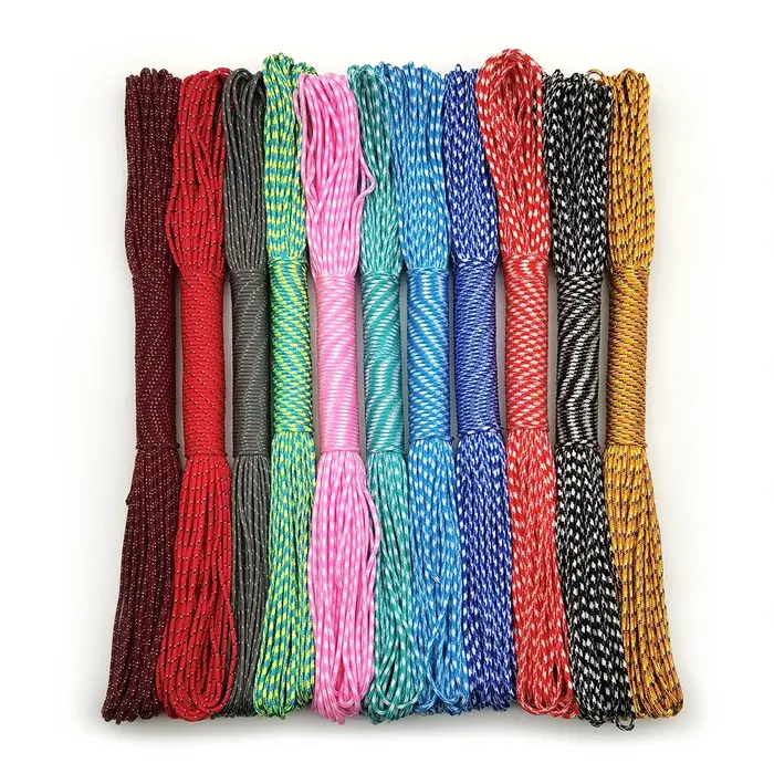 Diamètre 2mm 100 mètres corde rouge profond corde de Parachute lanière corde escalade Camping équipe