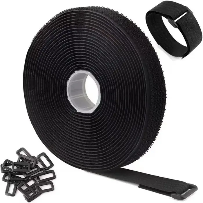 Bande de câble de fixation à boucle à crochet en Nylon réutilisable de 2M, sangle de fixation auto-a