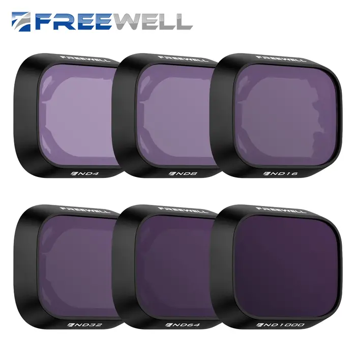 Freewell Professional Drone ND filtre , Accessoires de filtre pour DJI Mini 3, Mini 3 Pro, ND4, ND8,