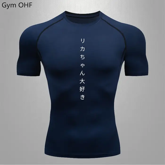 T-shirt sport homme respirant séchage rapide compression Slim Fit pour fitness entraînement musculation cardio sportif activité physique intense