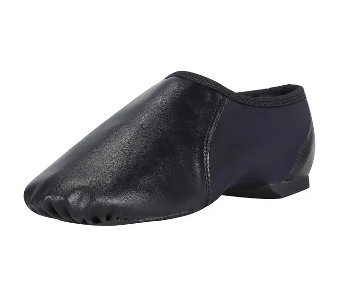 Chaussure de jazz à enfiler avec élastique circulaire pour chaussures de danse pour femmes et hommes