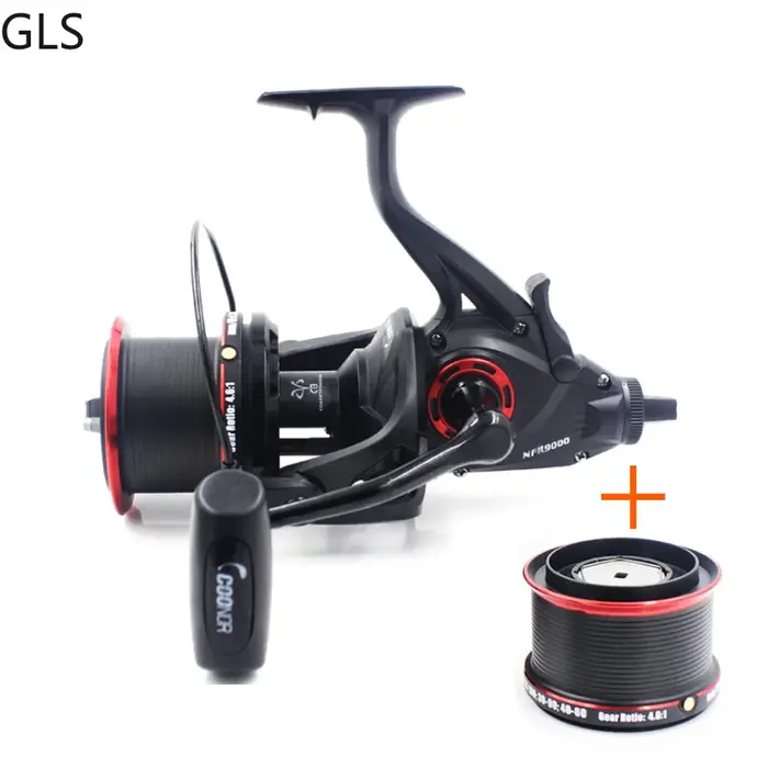 Moulinet de pêche à grande vitesse avec bobine en métal de rechange, série NFR 2024 + 9000, 12 + 1BB