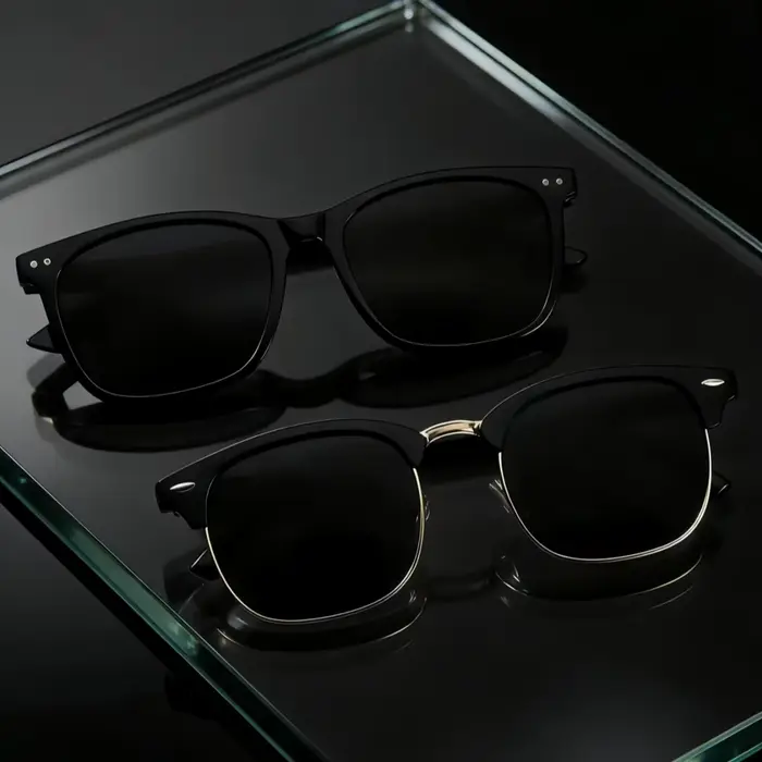 2 paires de lunettes de soleil tendance, style rétro européen et américain, unisexe, classiques, Y2K